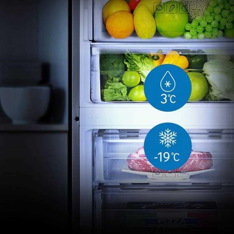 Оптимальная температура холодильника и морозильной камеры