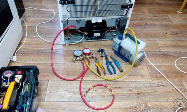 Подготовка к заправке холодильника